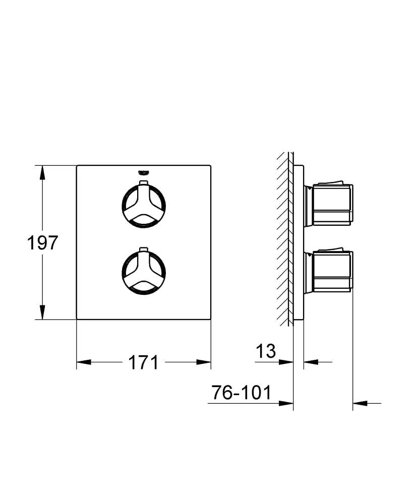 Allure Thermostat Shower Mixer-19380000