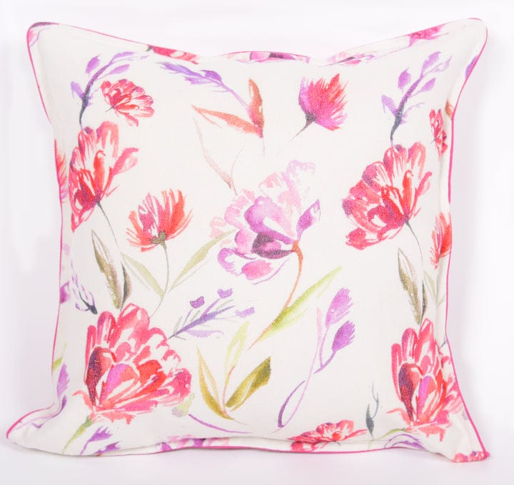 Floral Dreams / Red on White 101 / Printed Cushion Cover