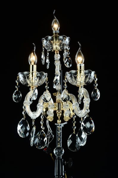 Palace 3-Arm Crystal Wall Lamp