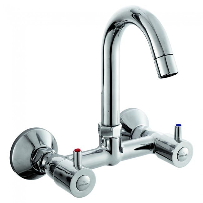 Sink Mixer With Regular Spout Wall Mounted 