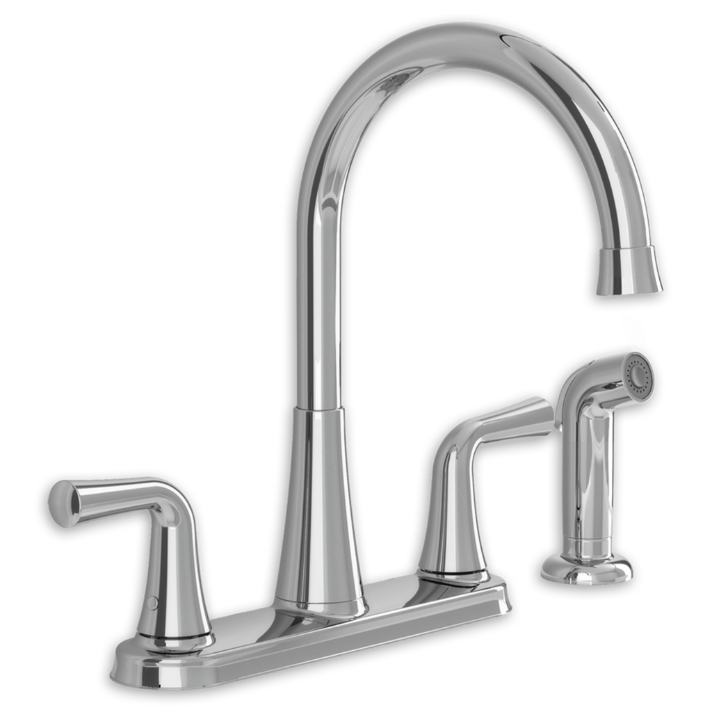 Angeline 2-Handle High-Arc Kitchen Faucet with Side Spray