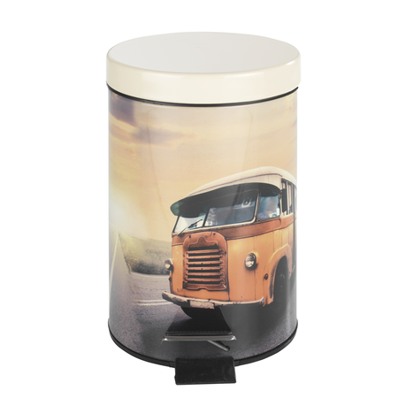 Cosmetic Pedal Bin Vintage Bus 