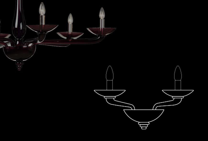 Mizar 2 lights sconce