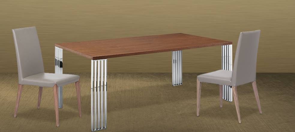 Vetro Walnut Dining Table