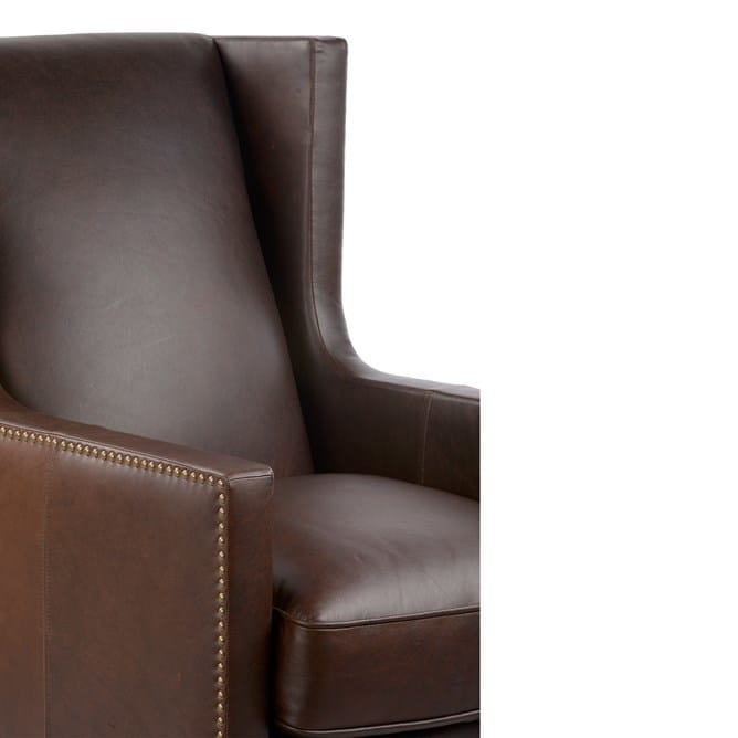 Nightingale Armchair Leather Charme Mocha