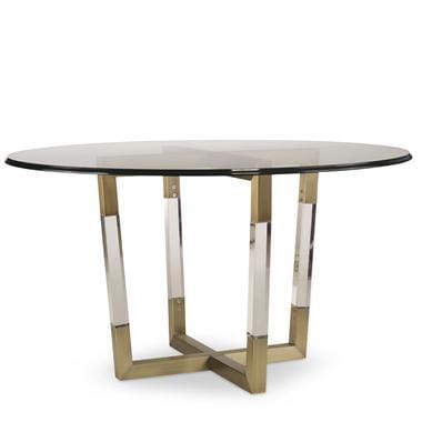 Metal/Acrylic Dining Table Base For Wood Tops