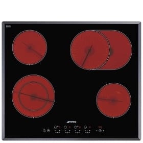 60cm, Ceramic, Black Hob