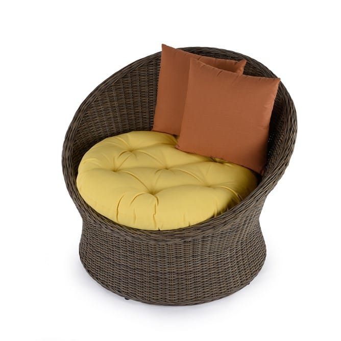 All Weather Polypeel Tub Chair With Loose Cushioned Seat