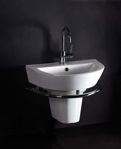 VY210 - Wash Basin with Half Pedestal