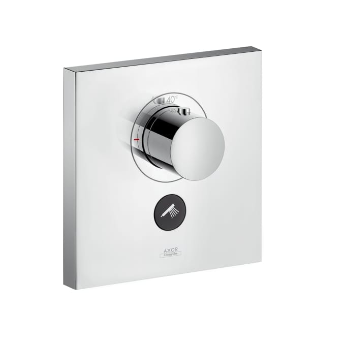 Showerselect Square Thermostatic Mixer Highflow For Concealed Installation For 1 Outlet And Additional Outlet