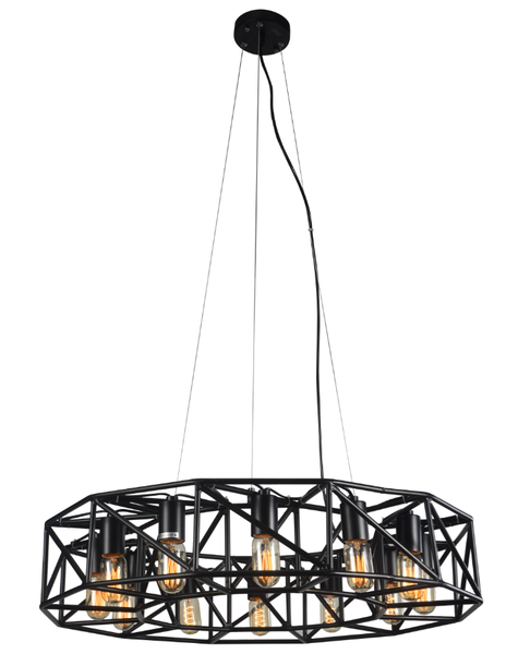 Kalko Drum Filament 12 Light Chandelier