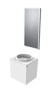 Guests Vanity Unit-Set (mineral composite) - 450 mm