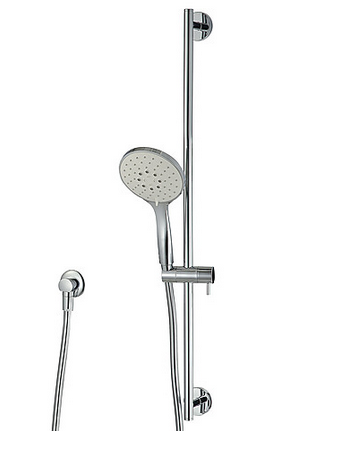 Sliding bar with antilimescale multipurpose Diam. 130mm ECO AIR handshower set with water outlet