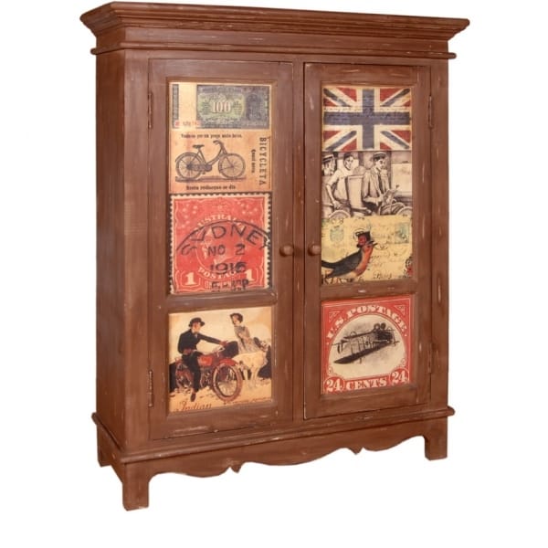 Solid Wood Brown Cupboard India