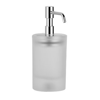 Standing Soap Dispenser With Satined Glass