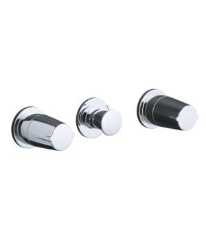 Elevation Recessed Bath and Shower Faucet Trim With Dual Handles