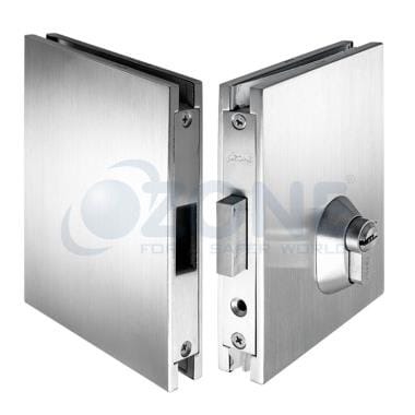 Glass Door Lock With Dead Bolt & Strike Box