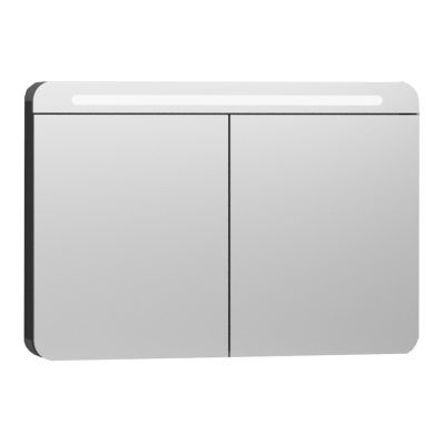 Nest Trendy Flat Mirror With Led 100 cm Anthracite High Gloss