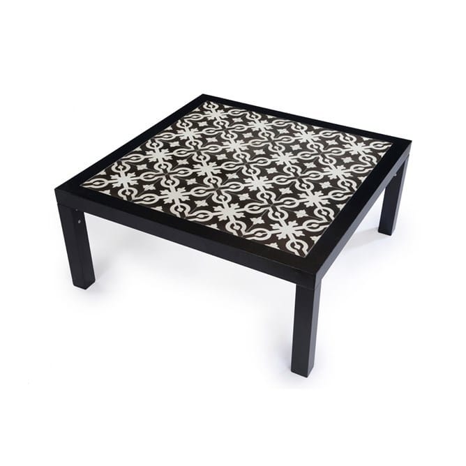 Pepercorn (Black) Square Coffee Table