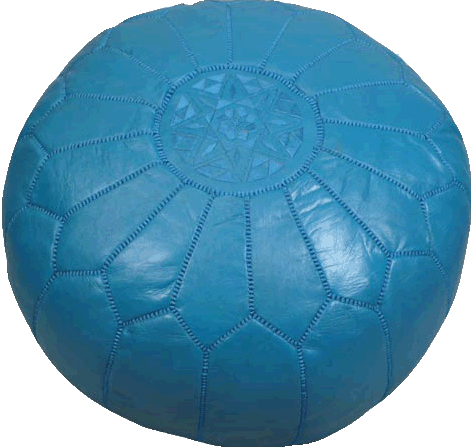 Moroccan Poufs - Turquoise