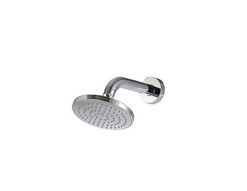 Shower arm with antimescale showerhead Diam. 130mm (both in ABS)