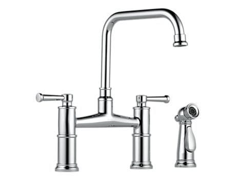 Artesso Two Handle Bridge Kitchen Faucet with Spray