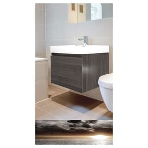 Anglesea  Wall Hung Vanity with Soft Closing Drawers - Grain Oak