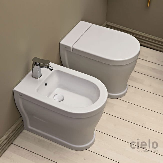 Tondo Back to Wall Wc and Bidet White