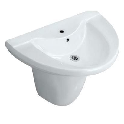 Wash Basin With Half Pedestal