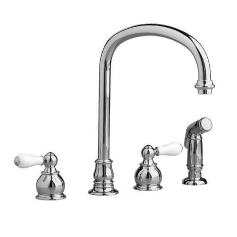 Hampton 2-Handle High-Arc Kitchen Faucet with Separate Side Spray