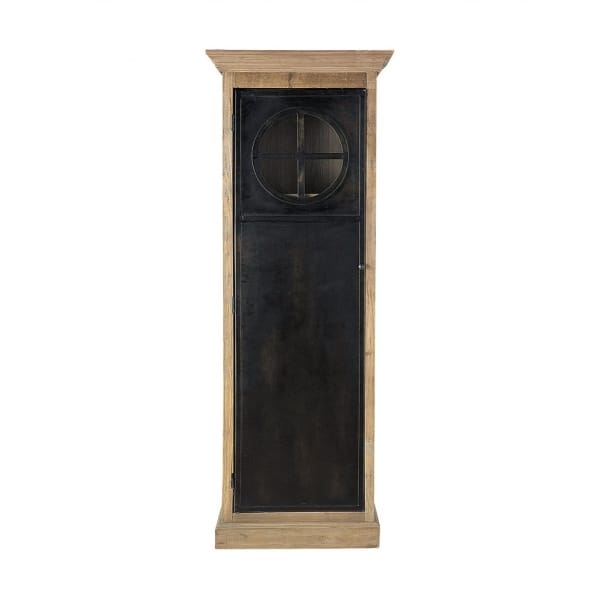 Solid Wood Unique Black Door Wardrobe India