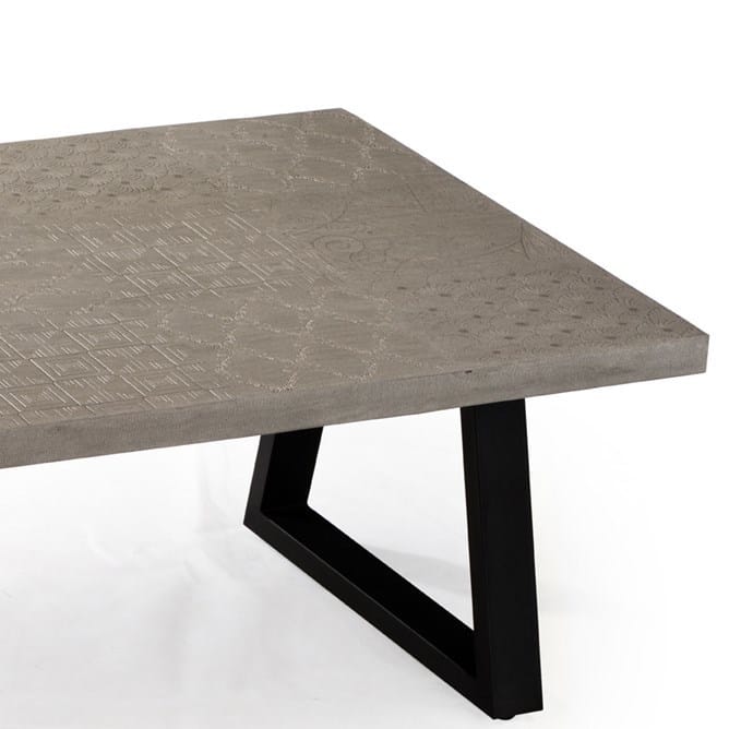 Antwerp Rectangle Trapezium Coffee Table In Grey Colour