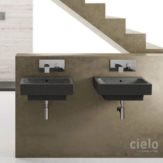 Square Washbasin 48 Anthracite Finish