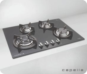 BHC Cuatro Crystal 70cm Glass Gas Hob