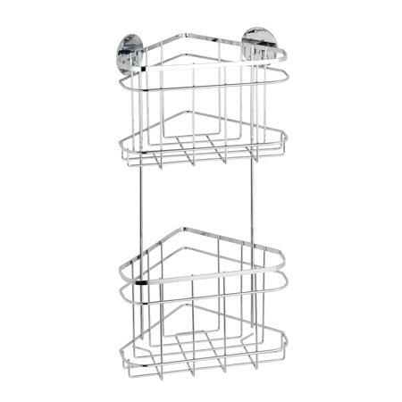 Turbo-Loc Stainless Steel 2-Tier Corner Rack 