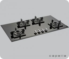 BHC Cuatro Crystal-90cm Glass Gas Hob