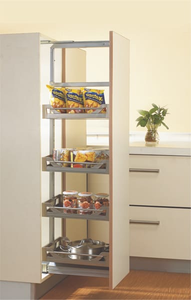 Satin Silent Mini Tall Unit w/4 Baskets