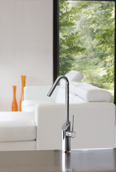 Swing single lever kitchen mixer