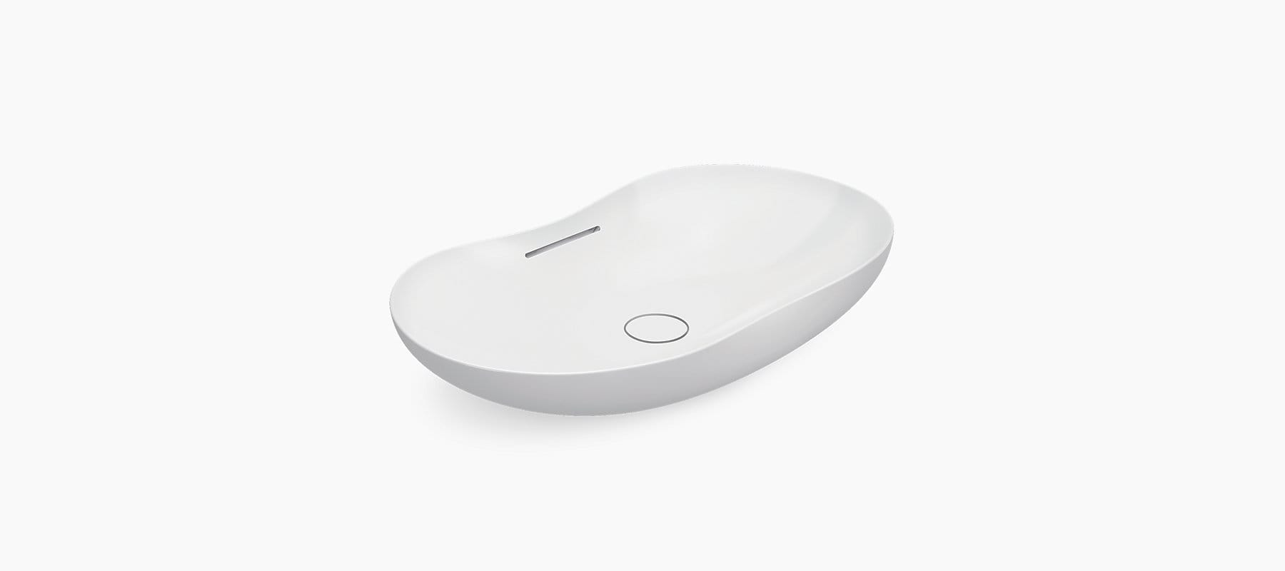 Abrazo Lithocast Vessel Lavatory Without Faucet Hole