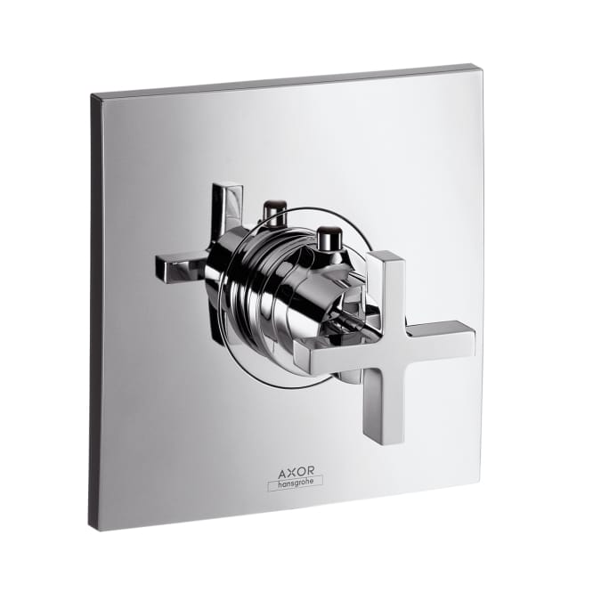 Thermostatic Mixer 59 l/min Highflow for Concealed Installation with Cross Handle