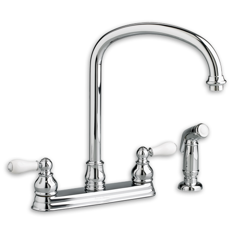 Williamsburg 2-Handle High-Arc Kitchen Faucet with Separate Side Spray