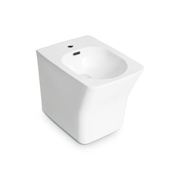 Single-hole bidet back to wall