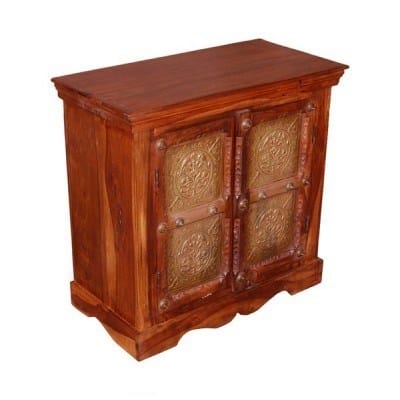 Solid Wood Metal Fitted Chest Of Drawer India