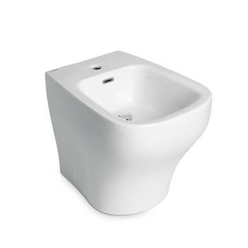 Single hole bidet back to wall