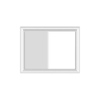 Wall-mounted Mirror (white frame) 1100 x 900 mm