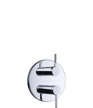 Stillness Recessed Dual Handle Thermostatic Bath And Shower Trim With Lever 