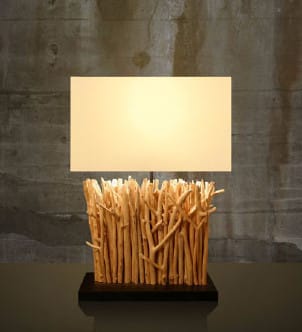 Mini Vertico Wooden Table Lamp