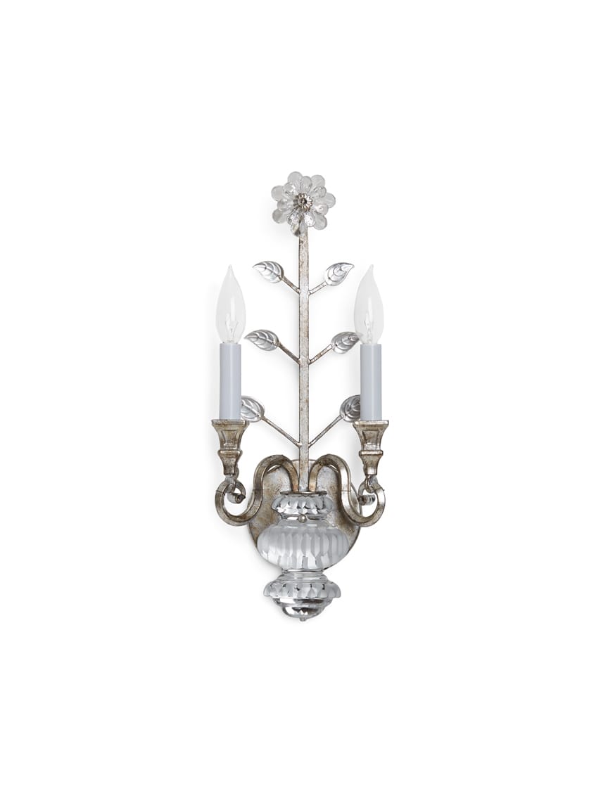  Crystal Flower Sconce