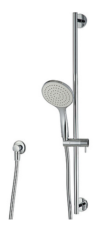 Sliding bar with antilimescale Diam. 130mm ECO AIR handshower set with water outlet