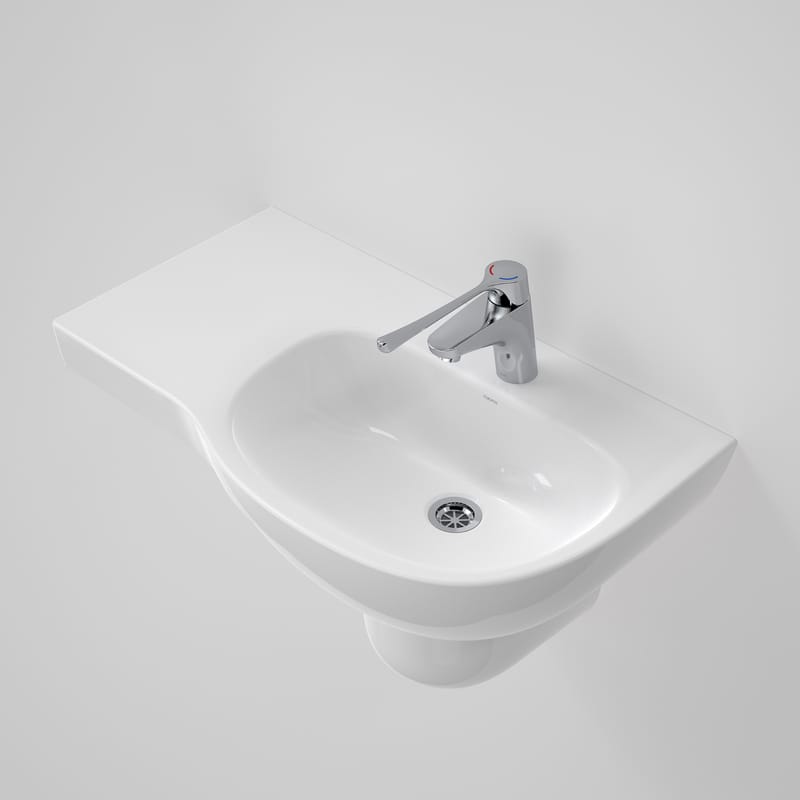 Care 700 Wall Basin Left Hand Shelf 